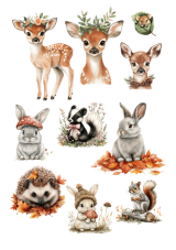 Jedlý tisk – Lesní zvířátka: Kouzelný les