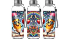 Dětská tritanová láhev na pití Veselá tužka (Back to School) 500ml