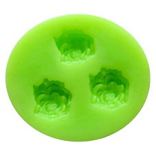 Silikónová formička – Tri mini kytičky