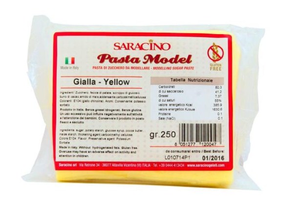 Saracino modelovacia hmota žltá – 250 g Saracino modelovacia hmota žltá – 250 g