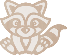 Drewniana dekoracja Szop Pracz - dwuwarstwowa