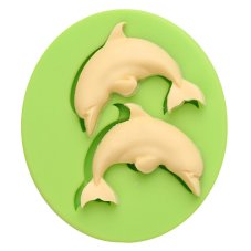 7ES 0410 Animal Mould Dolphin Fish Fondant Silicone Molds for cake decorating