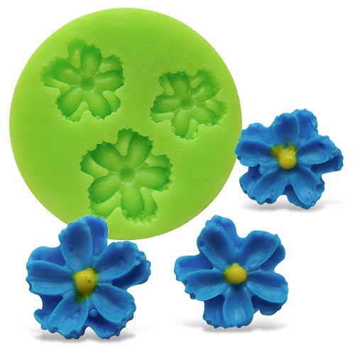 Foremka silikonowa – Kwiatuszki (zestaw 3 wzorów)