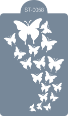 Cukrářská šablona (stencil) - Motýlí tanec