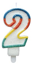 c72 narozeninova dortova svicka ve tvaru cisla 2