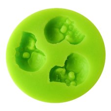 Silikónová formička – Lebky z profilu (sada 3 ks)