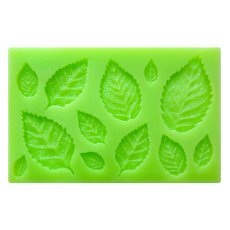Forma silikonowa – Listki (duży zestaw 11 wielkości)