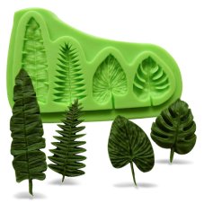 Forma silikonowa listki - 4 kształty