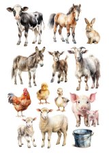 Papier jadalny - Wielka farma i zwierzęta