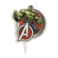 Tortová sviečka Hulk (7 cm) – Avengers
